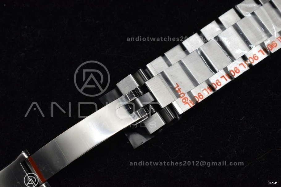 904L A2836 (Gain DayDate Dial SS Weight) President 40 V4 on Black Best Edition Steel Bracelet Blue QF 0503